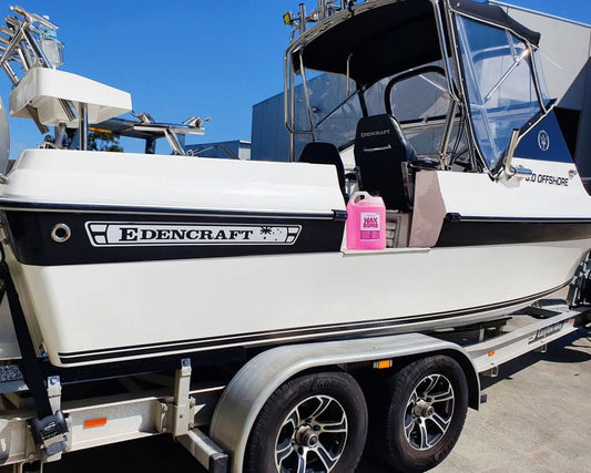 Make Your Boat Shine Like New with WAX BOMB Boat Wash