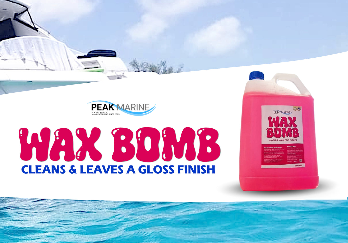 WAX BOMB Boat Wash 5 Litres